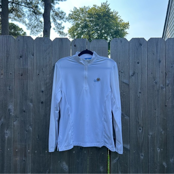Peter millar pine needles Quarter-Zip golf jacket size XL in woman’s fall cozy - Picture 2 of 15
